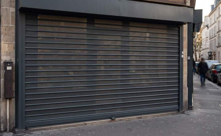 volet roulant de commerce